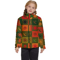 Space Pattern Multicolour Kids  Puffer Bubble Jacket Coat