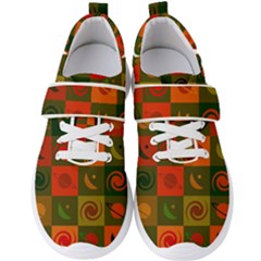 Space Pattern Multicolour Men s Velcro Strap Shoes by Jancukart