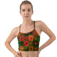 Space Pattern Multicolour Mini Tank Bikini Top