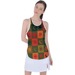 Space Pattern Multicolour Racer Back Mesh Tank Top by Jancukart