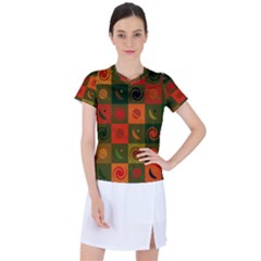 Space Pattern Multicolour Women s Sports Top