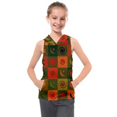 Space Pattern Multicolour Kids  Sleeveless Hoodie by Jancukart