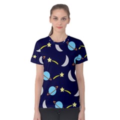 Space-pattern-colour Women s Cotton Tee