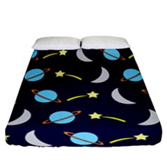 Space-pattern-colour Fitted Sheet (california King Size)