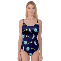 Space-pattern-colour Camisole Leotard 