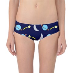 Space-pattern-colour Classic Bikini Bottoms by Jancukart