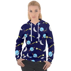 Space-pattern-colour Women s Overhead Hoodie