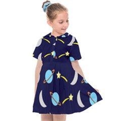 Space-pattern-colour Kids  Sailor Dress