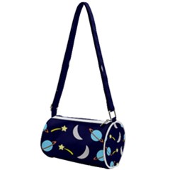 Space-pattern-colour Mini Cylinder Bag