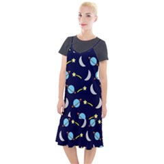 Space-pattern-colour Camis Fishtail Dress