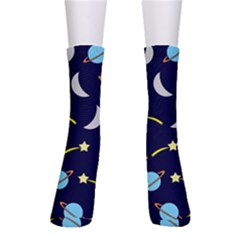 Space-pattern-colour Crew Socks