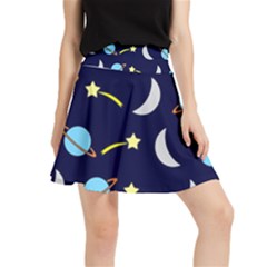 Space-pattern-colour Waistband Skirt by Jancukart