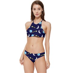 Space-pattern-colour Banded Triangle Bikini Set by Jancukart