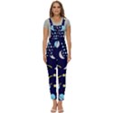 Space-pattern-colour Women s Pinafore Overalls Jumpsuit View1