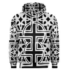 Black And White Geometric Geometry Pattern Men s Core Hoodie