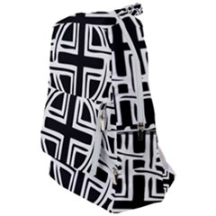 Black And White Geometric Geometry Pattern Travelers  Backpack