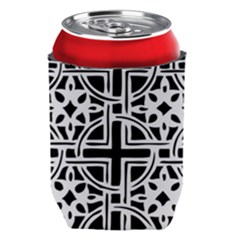 Black And White Geometric Geometry Pattern Can Holder