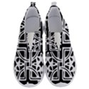 Black And White Geometric Geometry Pattern No Lace Lightweight Shoes View1