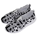 Black And White Geometric Geometry Pattern No Lace Lightweight Shoes View2