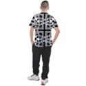 Black And White Geometric Geometry Pattern Men s Sport Top View2