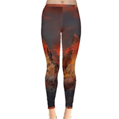 Switzerland-zermatt-mountains-snow- Inside Out Leggings by Jancukart