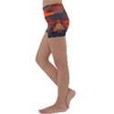 Switzerland-zermatt-mountains-snow- Kids  Lightweight Velour Yoga Shorts View2