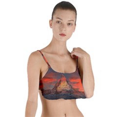 Switzerland-zermatt-mountains-snow- Layered Top Bikini Top 