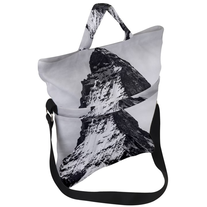 Matterhorn-switzerland-mountain Fold Over Handle Tote Bag