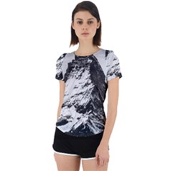 Matterhorn-switzerland-mountain Back Cut Out Sport Tee by Jancukart