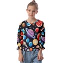 Background-with-many-planets-space Kids  Cuff Sleeve Top View1