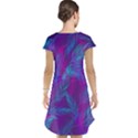 Leaf-pattern-with-neon-purple-background Cap Sleeve Nightdress View2