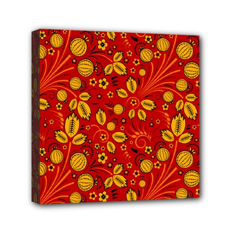 Seamless-pattern-slavic-folk-style Mini Canvas 6  X 6  (stretched)