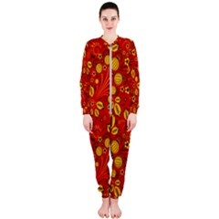 Seamless-pattern-slavic-folk-style Onepiece Jumpsuit (ladies)