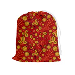 Seamless-pattern-slavic-folk-style Drawstring Pouch (xl) by Jancukart