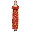 Seamless-pattern-slavic-folk-style Short Sleeve Maxi Dress View1