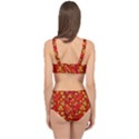 Seamless-pattern-slavic-folk-style Cage Up Bikini Set View2