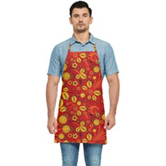 Seamless-pattern-slavic-folk-style Kitchen Apron by Jancukart