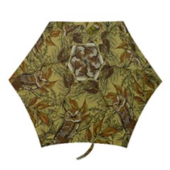 Forest-vintage-seamless-background-with-owls Mini Folding Umbrellas