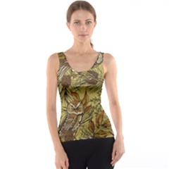 Forest-vintage-seamless-background-with-owls Tank Top