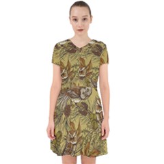 Forest-vintage-seamless-background-with-owls Adorable In Chiffon Dress