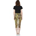 Forest-vintage-seamless-background-with-owls Inside Out Lightweight Velour Capri Leggings  View2