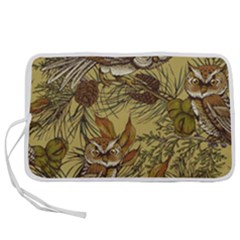 Forest-vintage-seamless-background-with-owls Pen Storage Case (s)