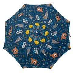 Seamless-pattern-vector-submarine-with-sea-animals-cartoon Straight Umbrellas by Jancukart