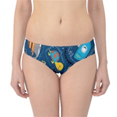 Seamless-pattern-vector-submarine-with-sea-animals-cartoon Hipster Bikini Bottoms