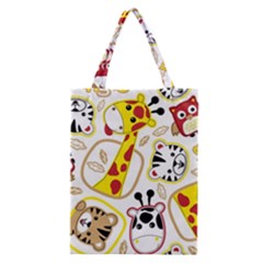 Vector-seamless-pattern-nice-animals-cartoon Classic Tote Bag