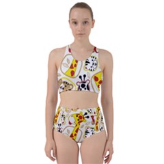 Vector-seamless-pattern-nice-animals-cartoon Racer Back Bikini Set