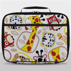 Vector-seamless-pattern-nice-animals-cartoon Full Print Lunch Bag