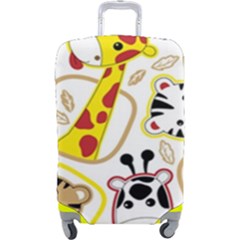 Vector-seamless-pattern-nice-animals-cartoon Luggage Cover (large)