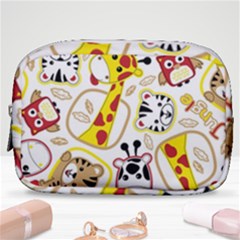 Vector-seamless-pattern-nice-animals-cartoon Make Up Pouch (small)