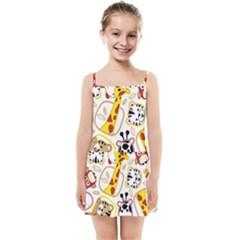 Vector-seamless-pattern-nice-animals-cartoon Kids  Summer Sun Dress by Jancukart